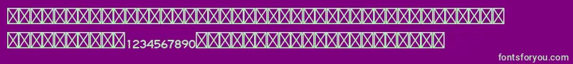 Cartastd Font – Green Fonts on Purple Background