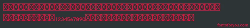 Cartastd Font – Red Fonts on Black Background
