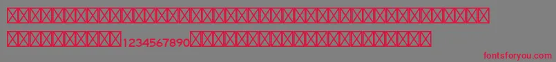 Cartastd Font – Red Fonts on Gray Background