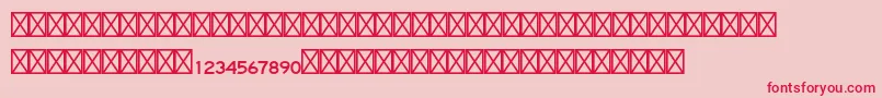 Cartastd Font – Red Fonts on Pink Background