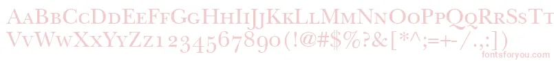 Шрифт BaskervilleSmallCapsSsiSmallCaps – розовые шрифты