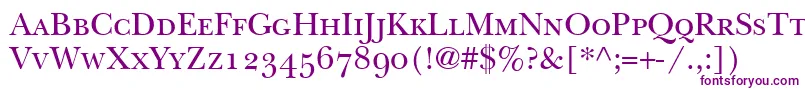 BaskervilleSmallCapsSsiSmallCaps-Schriftart – Violette Schriften