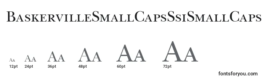 Größen der Schriftart BaskervilleSmallCapsSsiSmallCaps