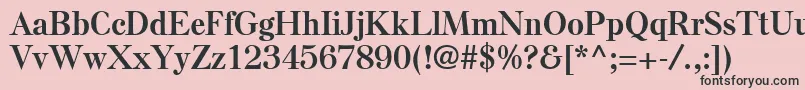 フォントElseLtBold – ピンクの背景に黒い文字