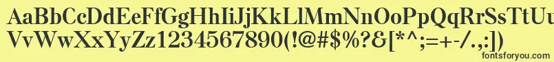 ElseLtBold Font – Black Fonts on Yellow Background