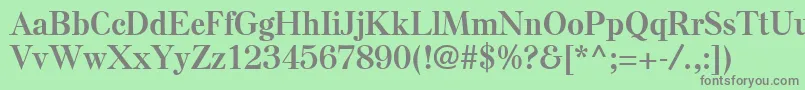 フォントElseLtBold – 緑の背景に灰色の文字