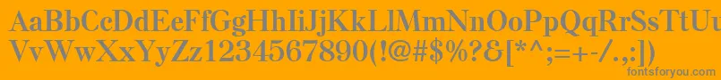 ElseLtBold Font – Gray Fonts on Orange Background