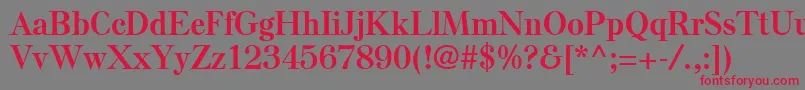 ElseLtBold Font – Red Fonts on Gray Background