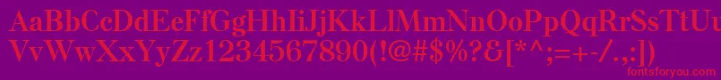 ElseLtBold Font – Red Fonts on Purple Background