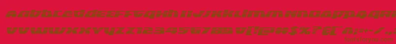Blackbishophalfital Font – Brown Fonts on Red Background