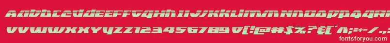 Blackbishophalfital Font – Green Fonts on Red Background