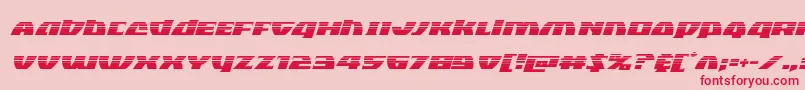 フォントBlackbishophalfital – ピンクの背景に赤い文字