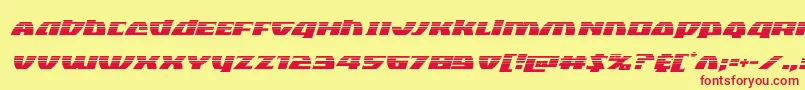 Blackbishophalfital Font – Red Fonts on Yellow Background