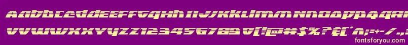 Blackbishophalfital Font – Yellow Fonts on Purple Background