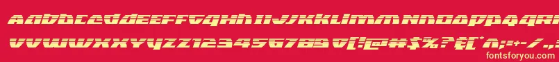 Blackbishophalfital Font – Yellow Fonts on Red Background