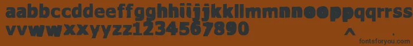 VtksWaterCristals Font – Black Fonts on Brown Background