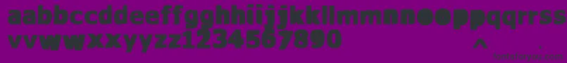 VtksWaterCristals Font – Black Fonts on Purple Background