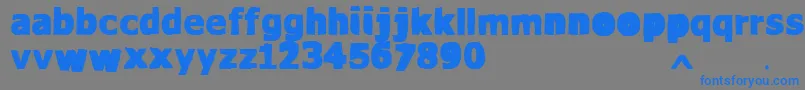 VtksWaterCristals Font – Blue Fonts on Gray Background