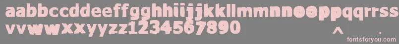 VtksWaterCristals Font – Pink Fonts on Gray Background