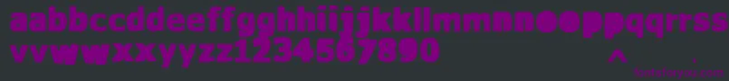 VtksWaterCristals-fontti – violetit fontit mustalla taustalla