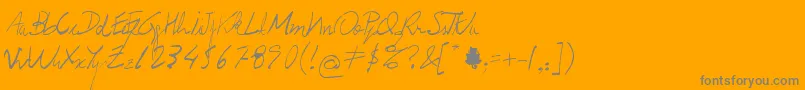 Prof.Jorge Font – Gray Fonts on Orange Background