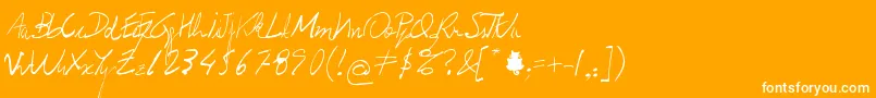 Prof.Jorge Font – White Fonts on Orange Background