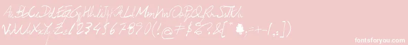 Prof.Jorge Font – White Fonts on Pink Background