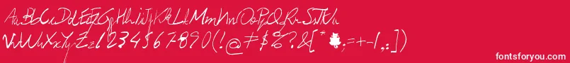 Prof.Jorge Font – White Fonts on Red Background
