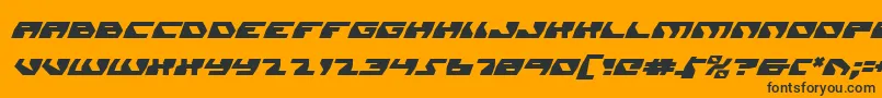 DaedalusItalic Font – Black Fonts on Orange Background