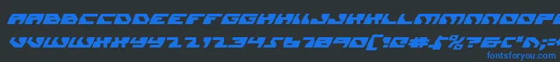 DaedalusItalic Font – Blue Fonts on Black Background