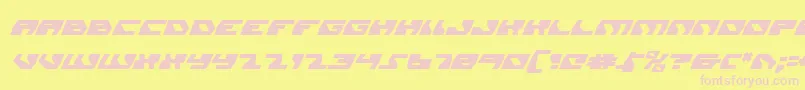 DaedalusItalic Font – Pink Fonts on Yellow Background