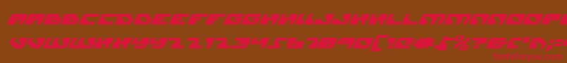 DaedalusItalic Font – Red Fonts on Brown Background