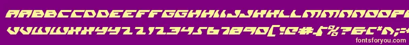 DaedalusItalic Font – Yellow Fonts on Purple Background