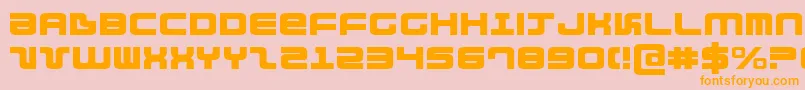 DirektorExpanded Font – Orange Fonts on Pink Background