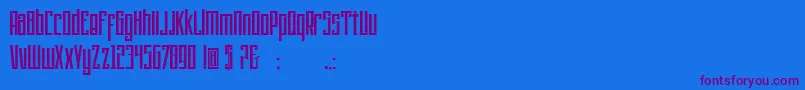 fuente PsychoticRobots – Fuentes Moradas Sobre Fondo Azul