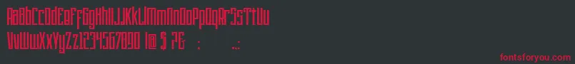 PsychoticRobots Font – Red Fonts on Black Background