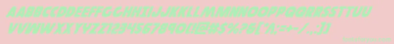 Governorsuperital Font – Green Fonts on Pink Background