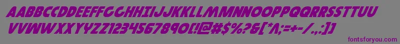 Governorsuperital Font – Purple Fonts on Gray Background