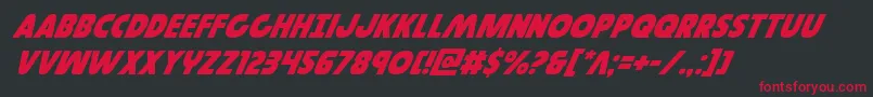 Governorsuperital Font – Red Fonts on Black Background