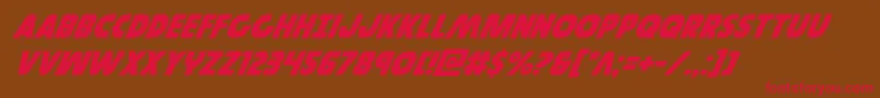 Governorsuperital Font – Red Fonts on Brown Background