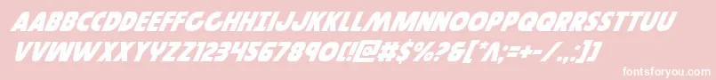 Governorsuperital Font – White Fonts on Pink Background