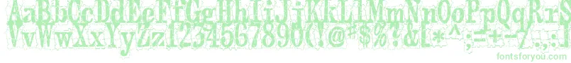 Puzzleface-Schriftart – Grüne Schriften