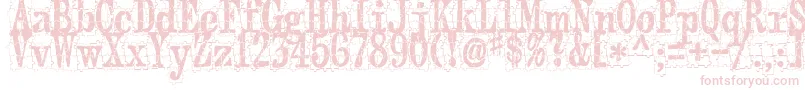 Puzzleface-Schriftart – Rosa Schriften auf weißem Hintergrund