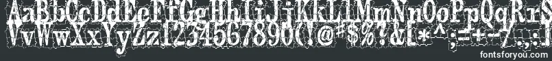 Puzzleface Font – White Fonts on Black Background