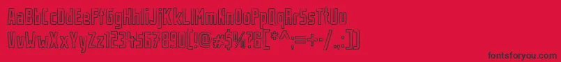 Шрифт UrbanRubber – чёрные шрифты на красном фоне