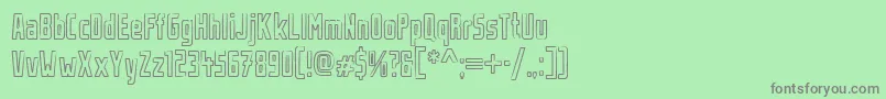 Шрифт UrbanRubber – серые шрифты на зелёном фоне