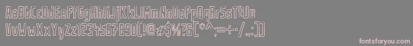 UrbanRubber-Schriftart – Rosa Schriften auf grauem Hintergrund