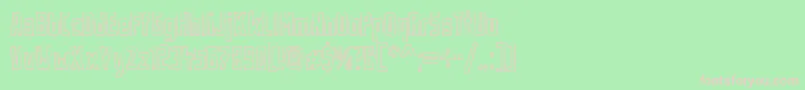 UrbanRubber Font – Pink Fonts on Green Background