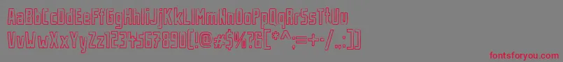 UrbanRubber Font – Red Fonts on Gray Background