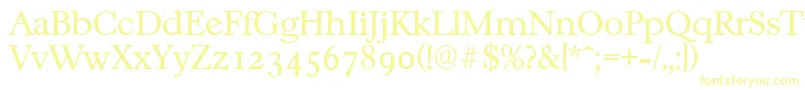 CasablancaserialLightRegular Font – Yellow Fonts